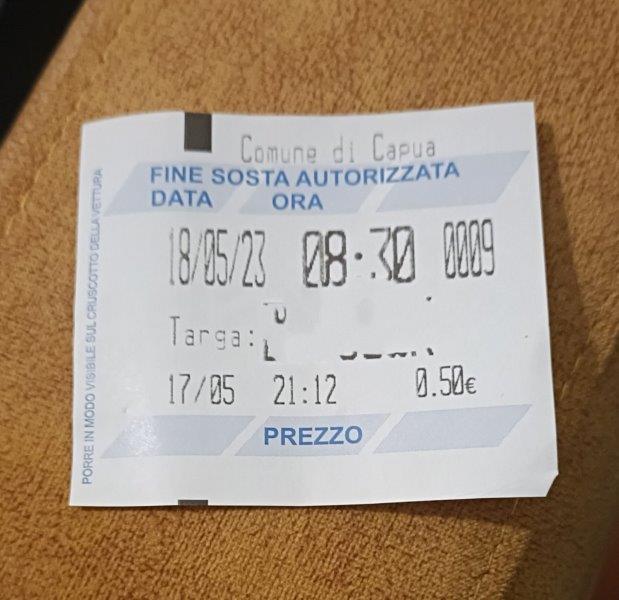 Capua ticket